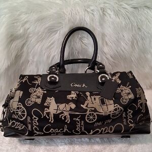 Coach Ashley Horse And Carriage Shoulder Bag.